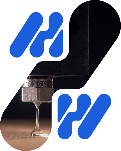 Logo tramée avec une photo illsutrant Les pièces détachées HM Tech